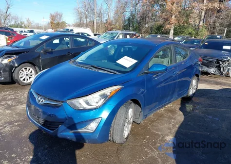 2016 Hyundai Elantra Se from USA, damaged, VIN KMHDH4AE8GU618449